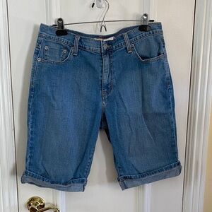 Levi's Classic 515 Blue Denim Bermuda Shorts